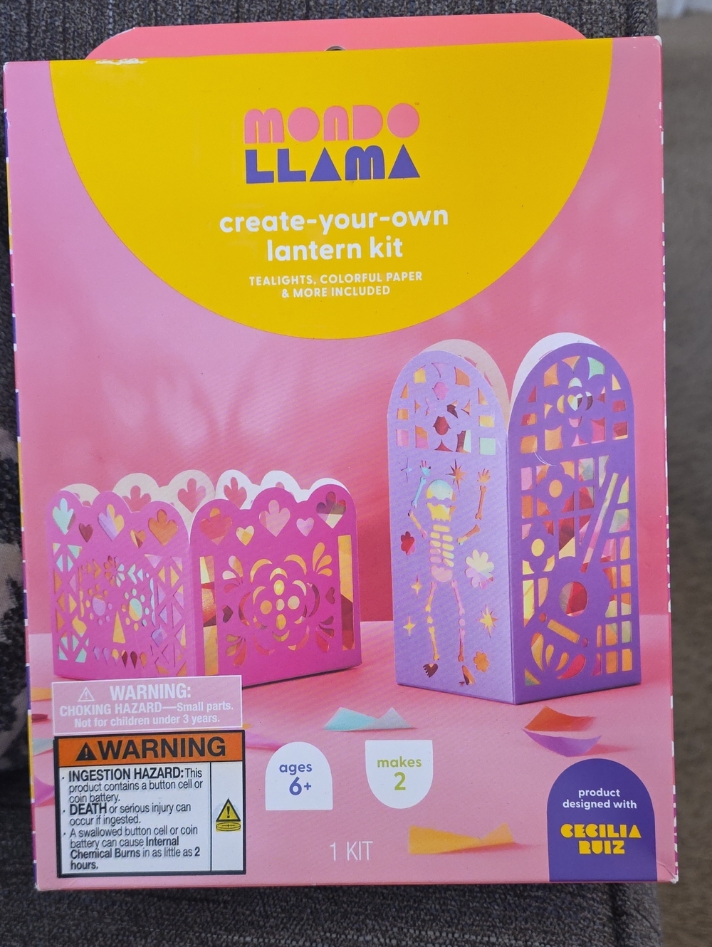 Mondo Llama Pink Create-Your-Own Lantern Kit